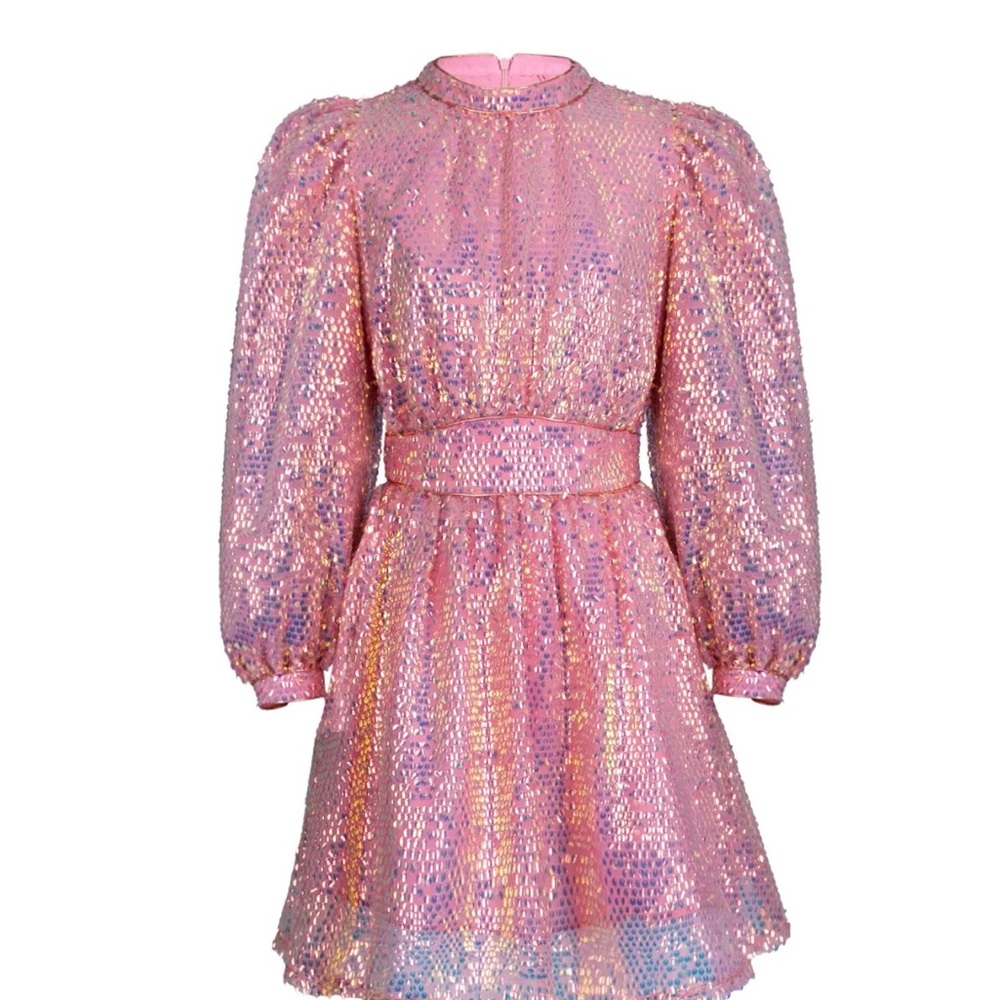 Sparkling Pink Sequin Dress XS CELIA B
